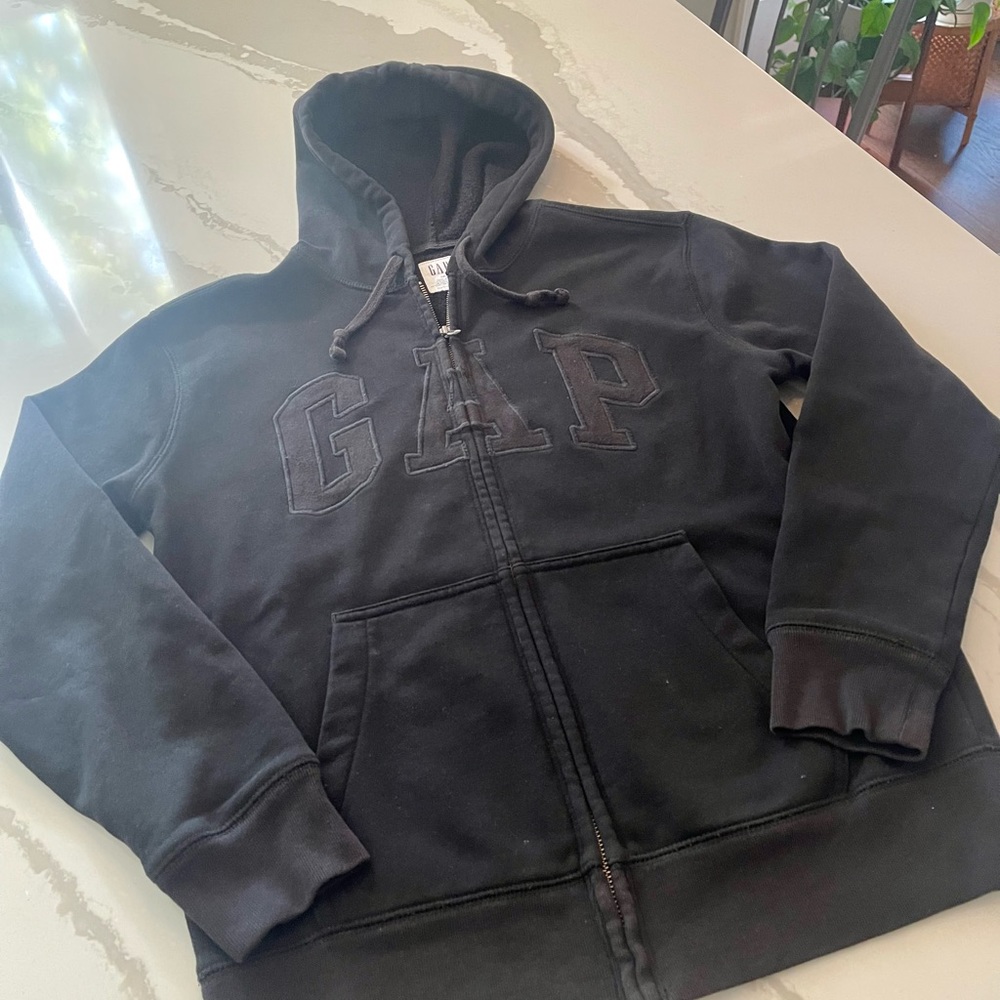 GAP zip up hoodie, Black, Men’s XS